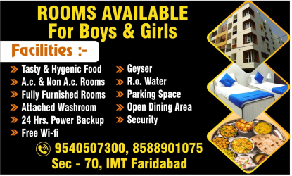 Tripti PG for Boys & Girls in Sector 70, Faridabad